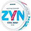 ZYN Cool Mint Slim Nicotine Pouches can, offering a refreshing menthol hit with long-lasting flavor and dry surface for less saliva