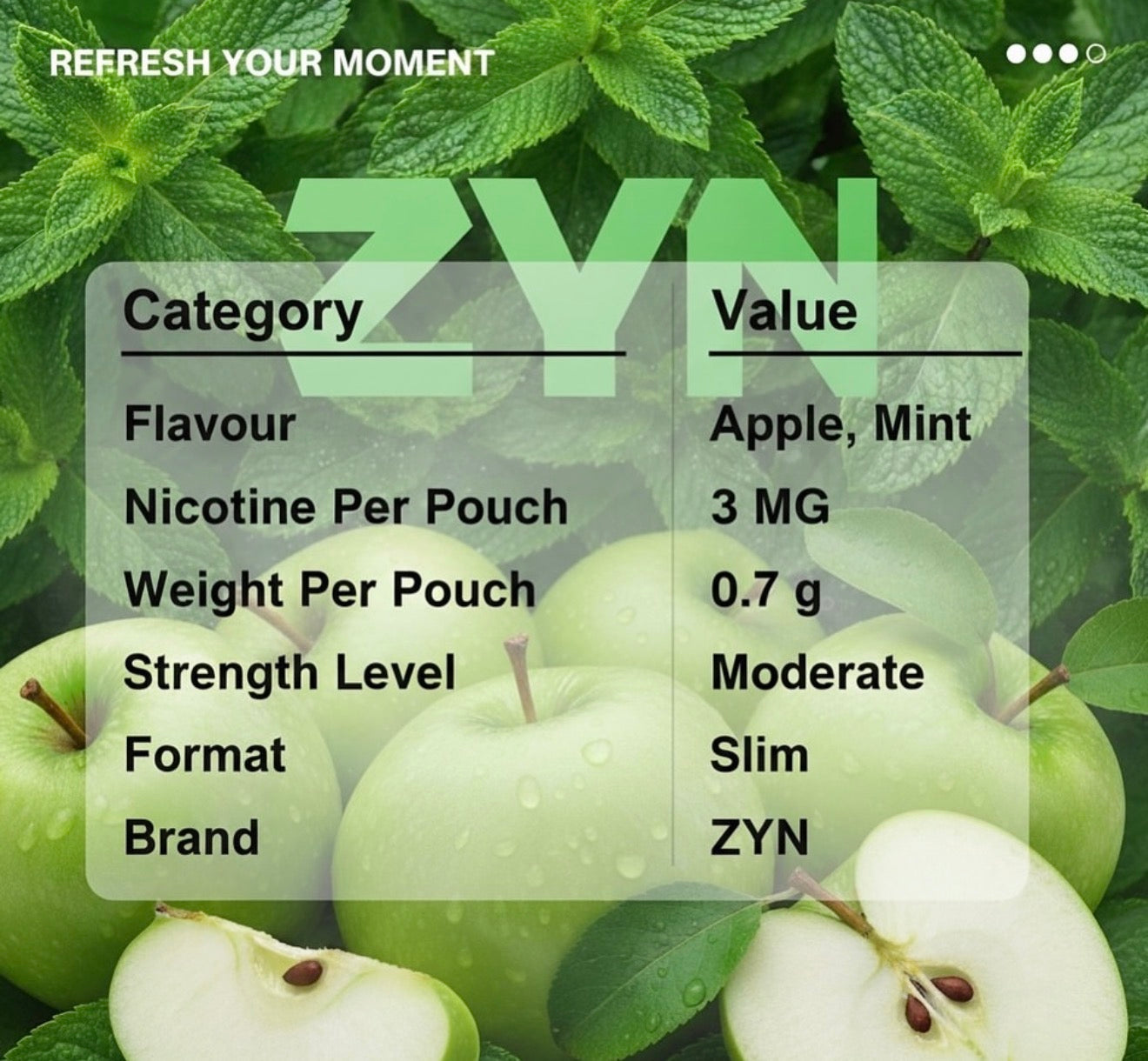 ZYN Apple Mint 3mg